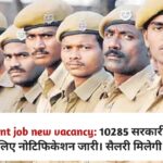 Government job new vacancy