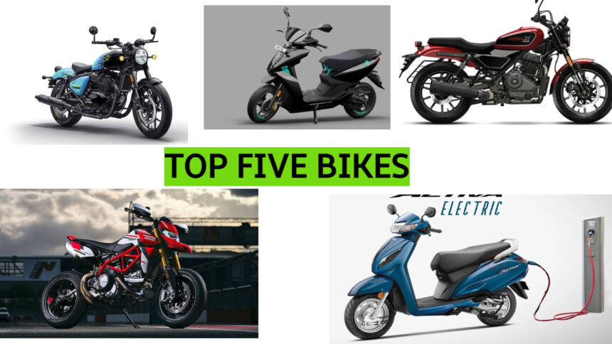 TOP FIVE BIKES